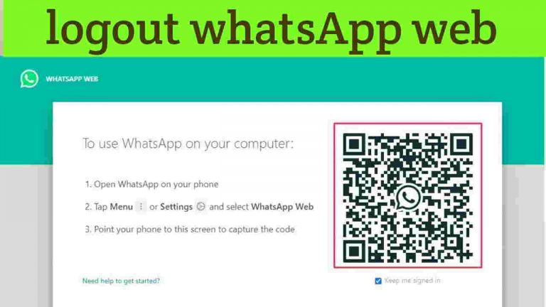 whatsapp web se logout kaise kare