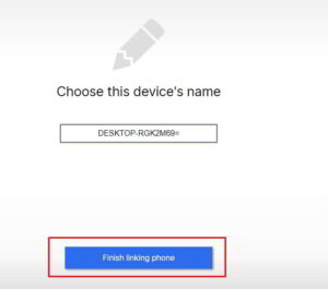 choose the device name