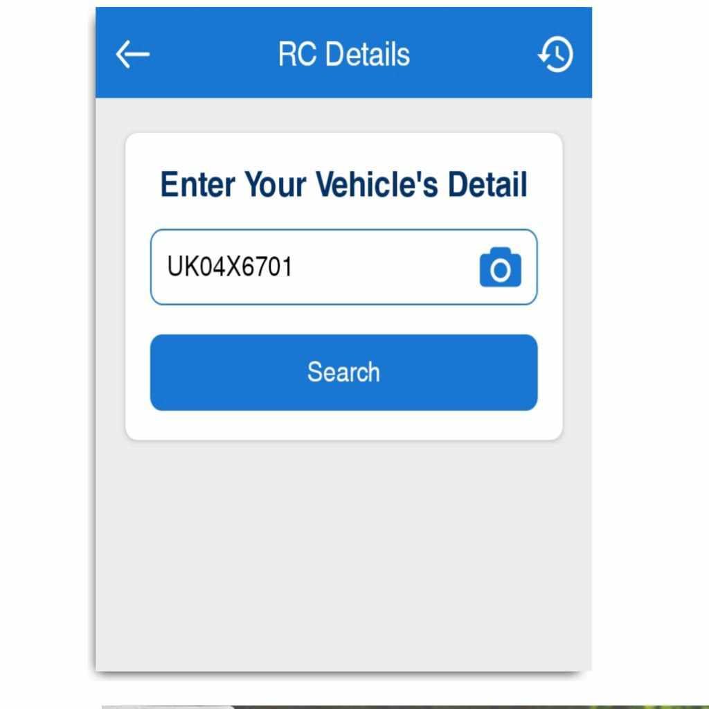 search your vehicle