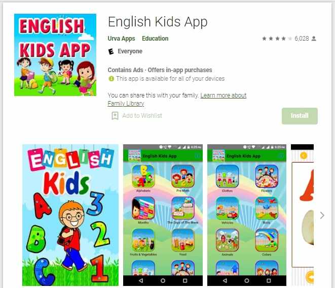 english kids app